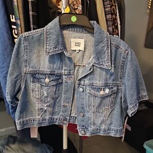 NWTS Naden NYC Blue Jean Jacket for Women Cropped